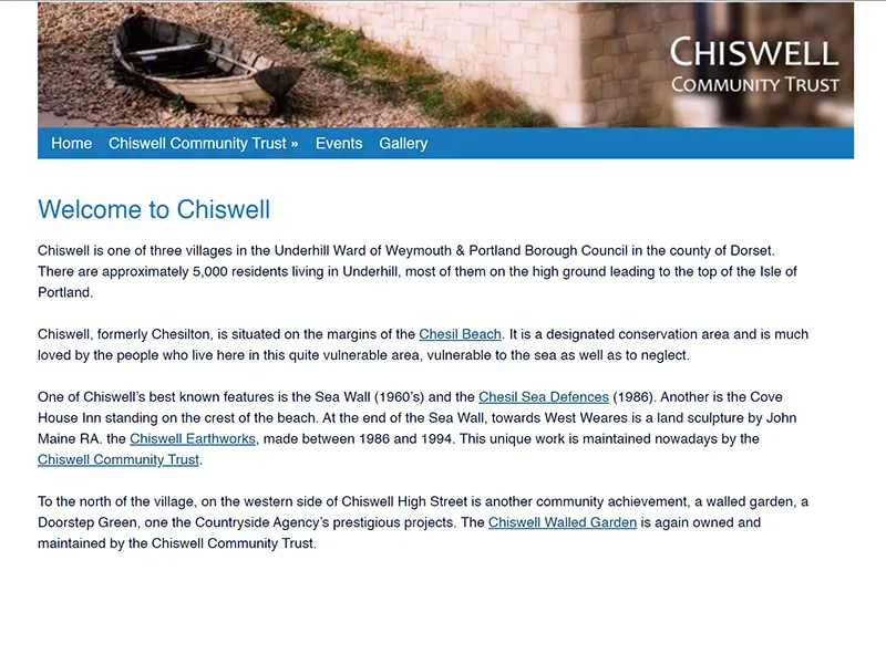 Chiswell Community website project
